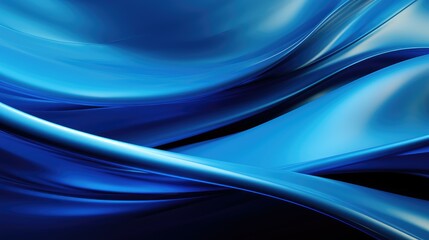waves abstract blue metal