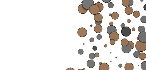 silver confetti explosion festive background