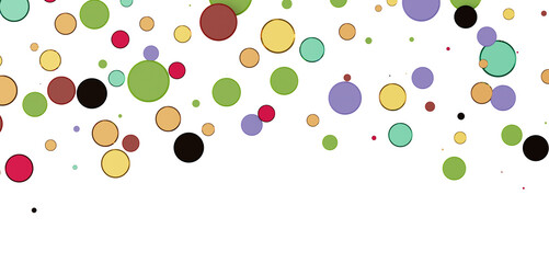Multicolored paper confetti on transparent background. Realistic confetti flying. Colorful scattered items to holiday decorations.