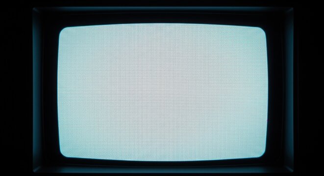 Vintage TV screen, static image.