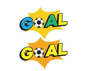 soccer goal, goal sticker, for game graphics or digital advertising, soccer goal icon