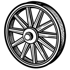 Fototapeta premium vector wheel of a wheel