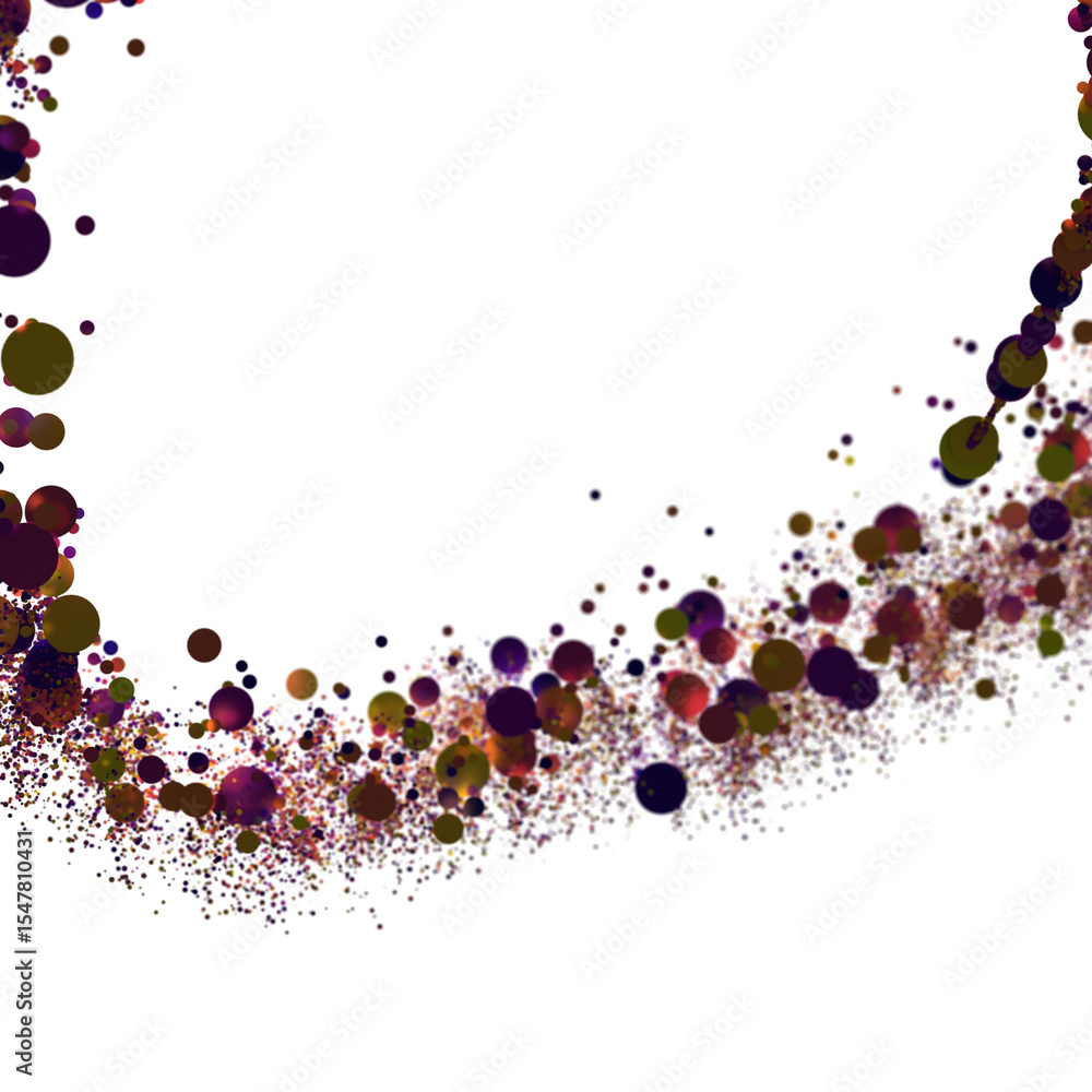 Poster sunburst and colorful confetti background frame illustration