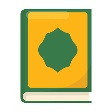 Holy Quran Book Vector Illustration Islamic Scripture