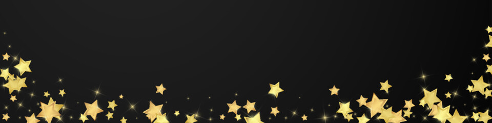 Magic stars vector overlay.  Gold stars scattered