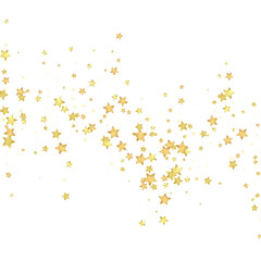 Magic stars vector overlay.  Gold stars scattered