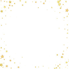 Magic stars vector overlay.  Gold stars scattered