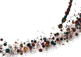 silver confetti explosion festive background