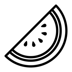 Colorful Watermelon Slice Illustration