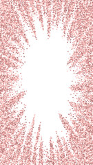 Red hearts scattered on white background.