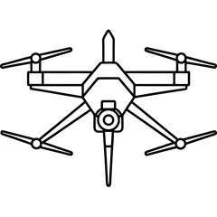 drone line art vector