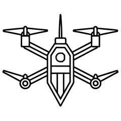 drone line art vector
