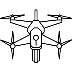 drone line art vector