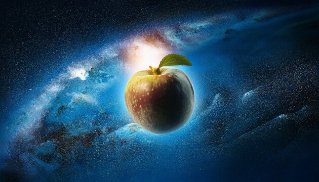 planet apple in space