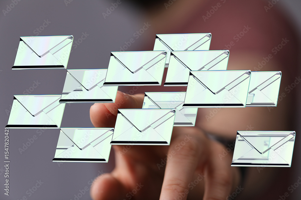 Fototapete Efficiently manage your inbox. Tips and tricks for handling numerous emails daily.