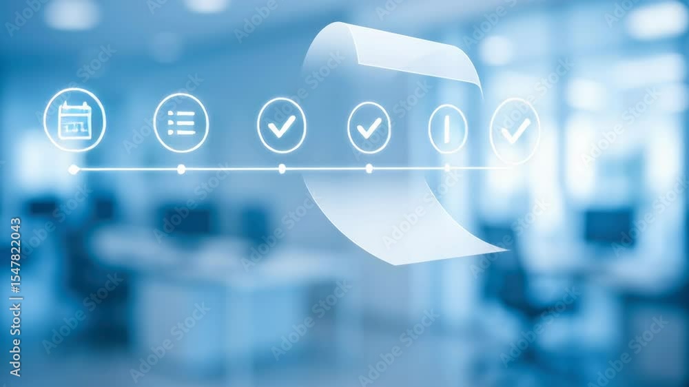 Poster automatic task management with ai technology enhances productivity and efficiency through seamless d