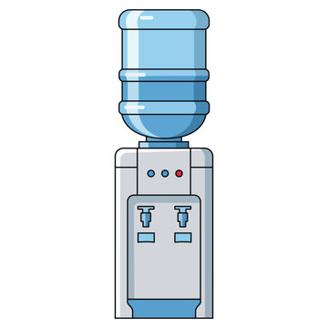 Top-loading water dispenser with a large bottle, ideal for office, home, and clean drinking water.
