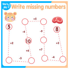 Activities for children. Copy the path. Logical games for children. Vector illustration. Square format of the book funny animals