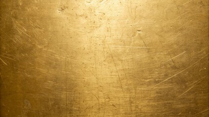Obraz premium Scratched Gold Metal Texture: Golden Background with Subtle Scratches
