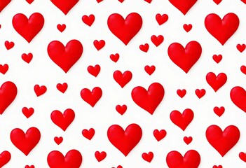 Seamless pattern of red hearts on white background Perfect for Valentine's Day, weddings, and more,  wedding,   hearts pattern