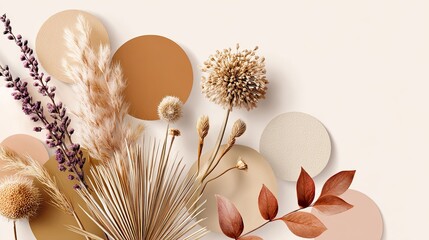 Boho Style Colorful Lin. Abstract contemporary aesthetic background with geometric balance shapes. Vintage Boho Mandala Background Texture.