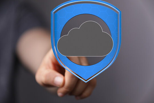 Cloud security, data protection, digital shield, safety, privacy, technology, secure,  cybersecurity, cloud computing, internet.