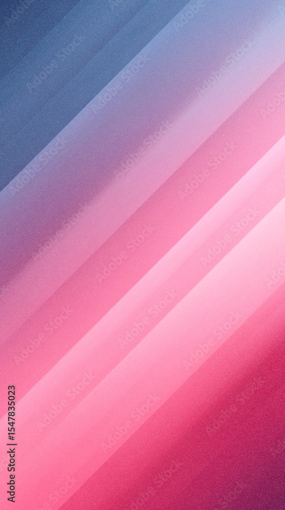 Poster abstract gradient illustration featuring diagonal lines in soft hues of blue, purple, and pink, crea