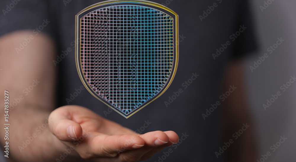 Poster Secure your data with robust cybersecurity.  Protect your information with our advanced solutions.