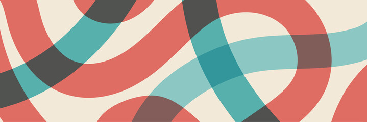 Geometric pattern background with minimal stripe, color, ideal for poster covers and banner templates. Modern wave shapes for brochure and graphic design. Vector illustration