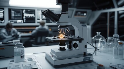 Fototapeta premium Advanced Research Techniques in a High-Tech Laboratory Setting