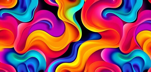 Vibrant, flowing organic shapes in a seamless, abstract pattern,  background,  smooth