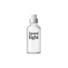 Layered Light Minimalist Perfume Bottle Mockup