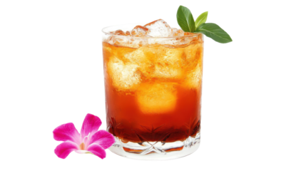 Mai tai isolated on white background