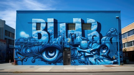 street blue fonts