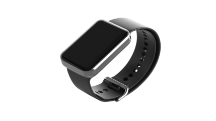 Medical-grade activity tracker, Transparent background, PNG file