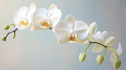 Obraz premium elegance white floral background