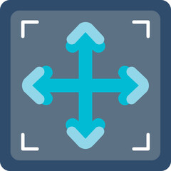 Obraz premium Cross Road Icon