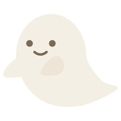 シンプルで可愛いお化けのイラスト