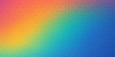 Obraz premium Abstract colourful rainbow pattern with geometric lines and spectrum gradient design for a vibrant backdrop