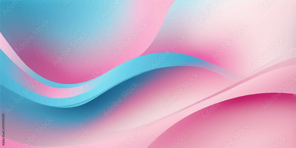 Poster abstract colourful background with flowing wave patterns and soft, futuristic light for a vibrant an