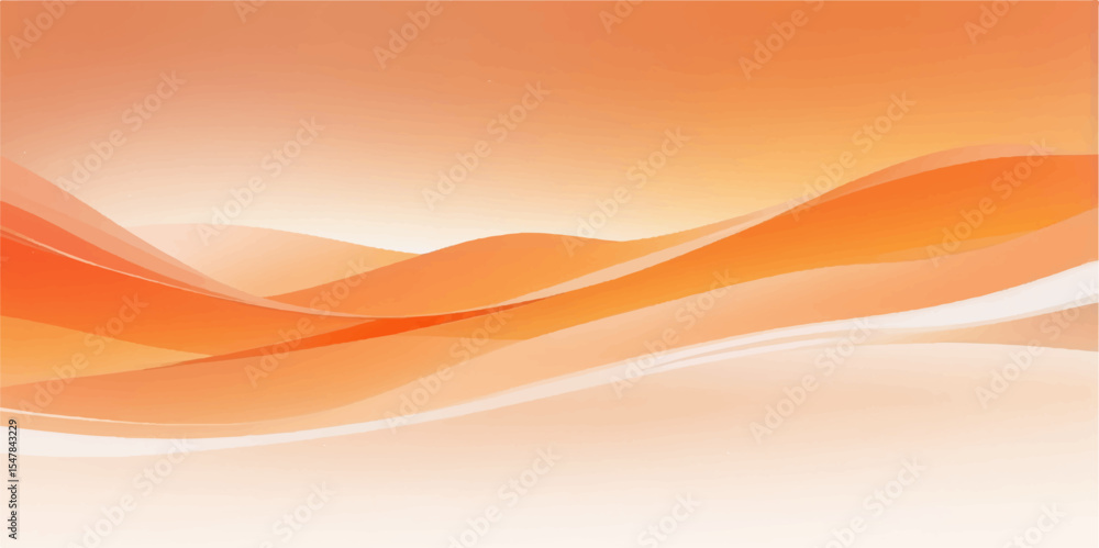 Poster abstract orange and yellow flowing lines create a vibrant wave pattern perfect for a dynamic art or 