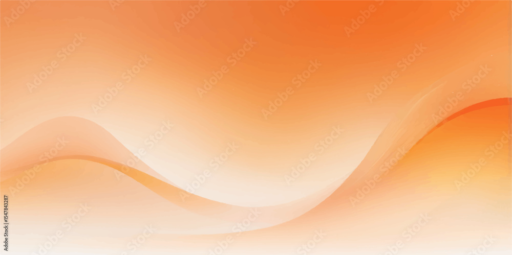 Poster abstract orange and yellow waves flow across a textured background, creating a dynamic and colourful