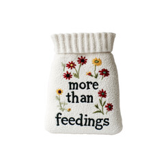 Embroidered Floral Dog Sweater "More Than Feedings"