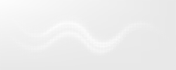 Dot white gray wave light technology texture background. Abstract big data digital concept.