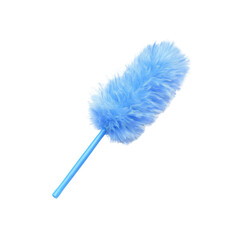 Blue Feather Duster for Cleaning - Studio Shot