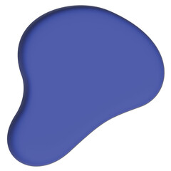 Abstract Blue Organic Blob