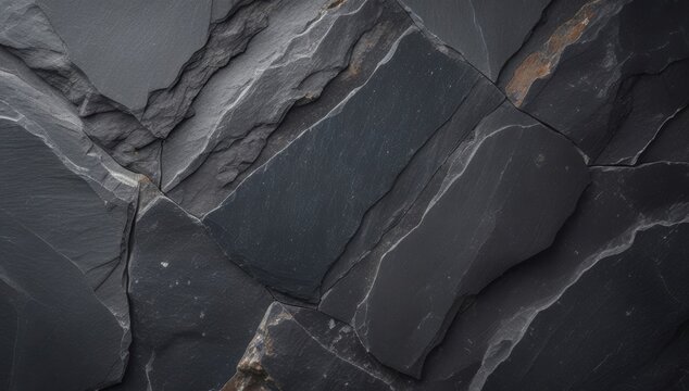 Textura de granito negro con vetas naturales, rugoso. 