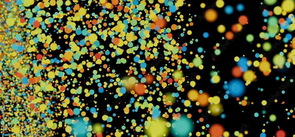 Leinwandbilder vibrant, dynamic background with colorful bubbles. perfect for presentations or websites.