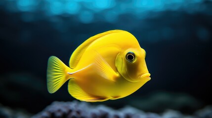 Naklejka premium close yellow tang
