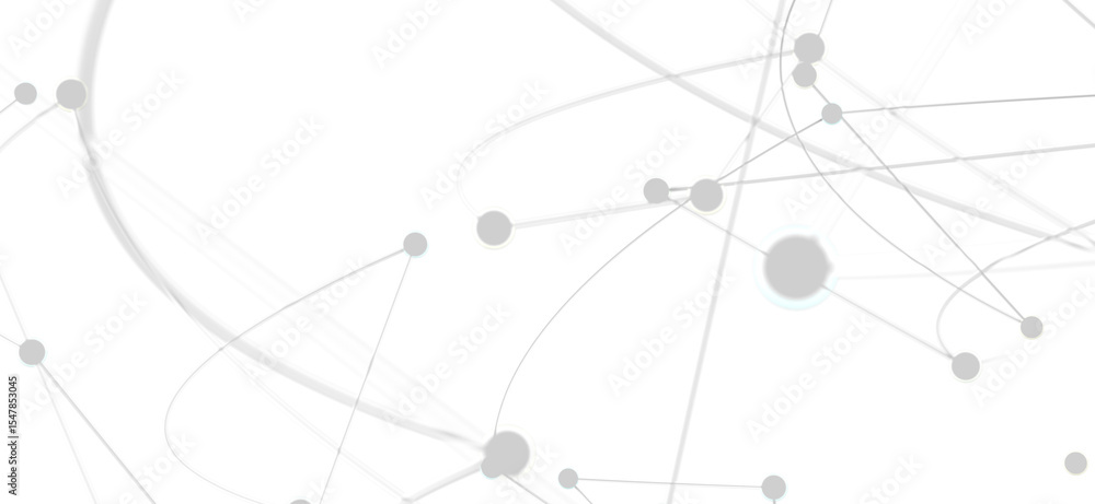 Poster modern abstract background with connecting nodes and lines. perfect for tech, network, or connectivi